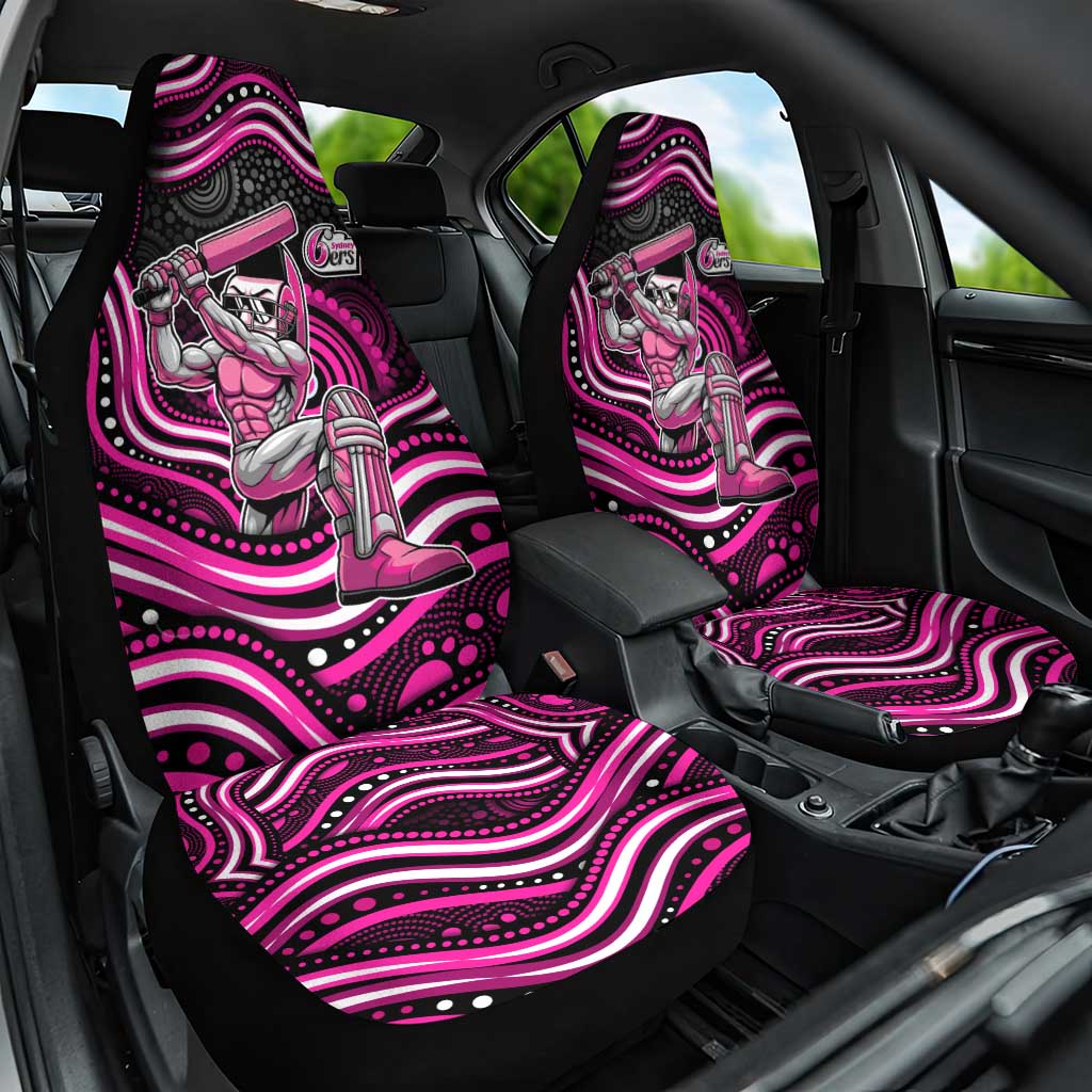 Sydney Sixers Cricket Car Seat Cover Australian Cricket Mascot - Modern Indigenous Style