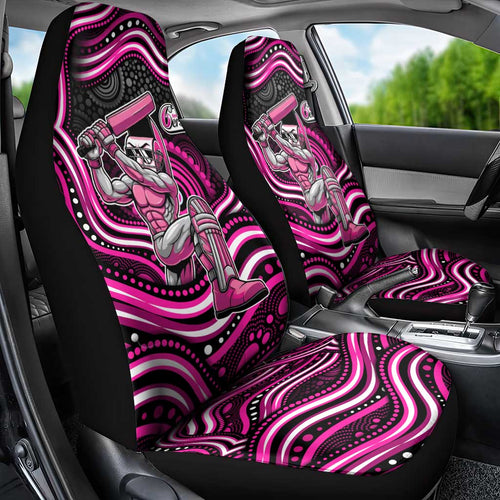 Sydney Sixers Cricket Car Seat Cover Australian Cricket Mascot - Modern Indigenous Style