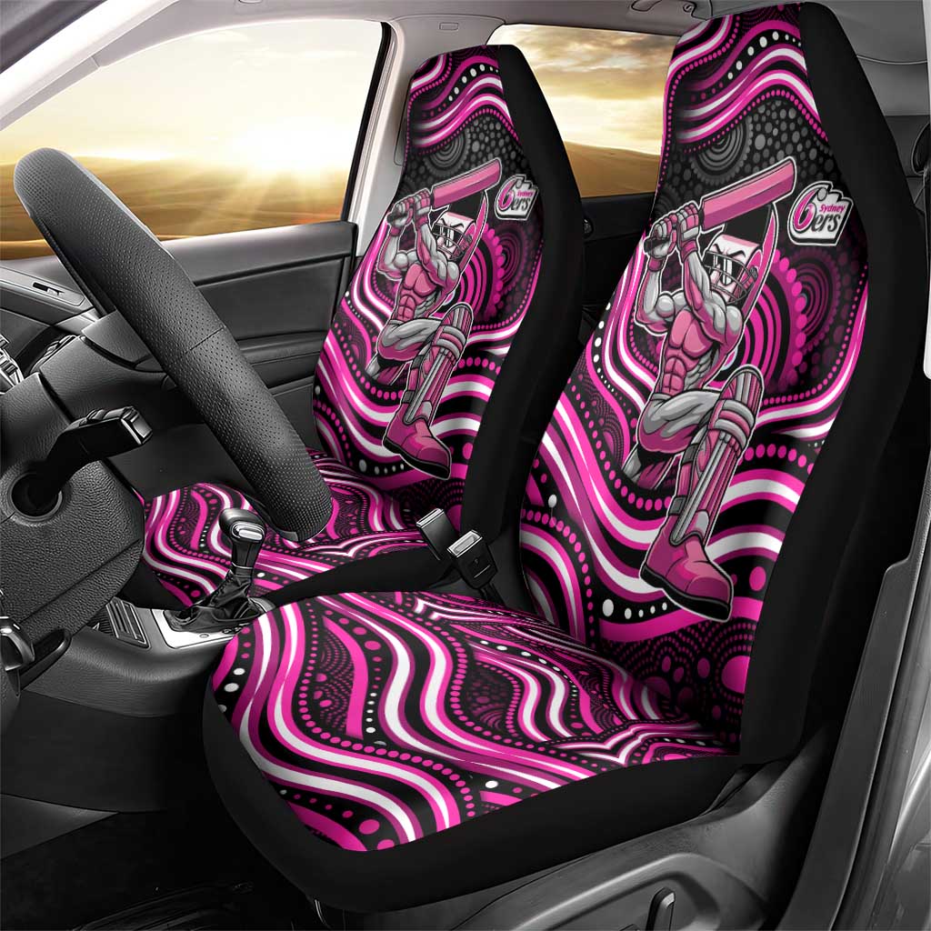 Sydney Sixers Cricket Car Seat Cover Australian Cricket Mascot - Modern Indigenous Style