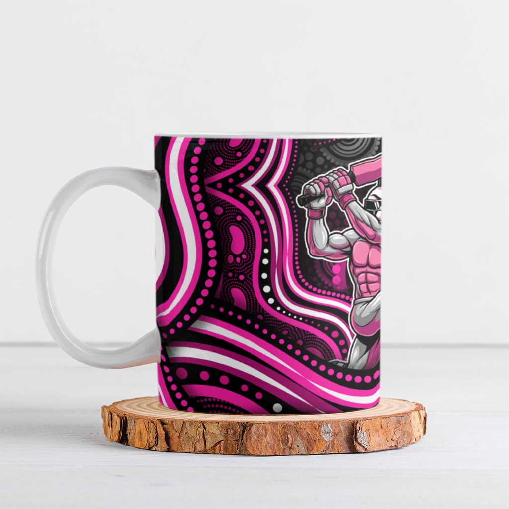 Sydney Sixers Cricket Ceramic Mug Australian Cricket Mascot - Modern Indigenous Style