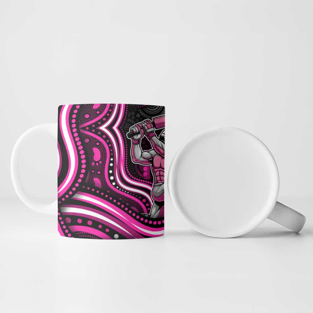 Sydney Sixers Cricket Ceramic Mug Australian Cricket Mascot - Modern Indigenous Style