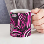Sydney Sixers Cricket Ceramic Mug Australian Cricket Mascot - Modern Indigenous Style