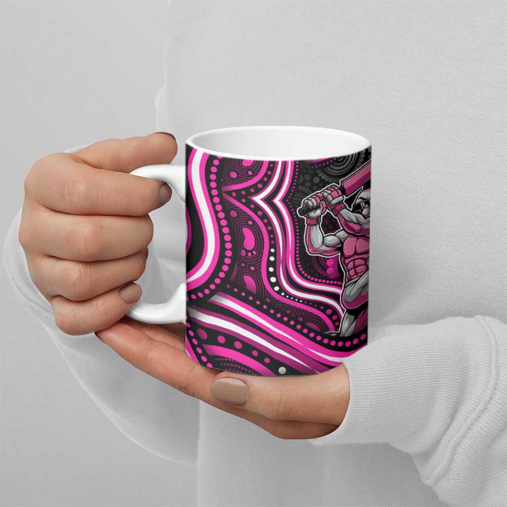 Sydney Sixers Cricket Ceramic Mug Australian Cricket Mascot - Modern Indigenous Style