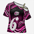 Sydney Sixers Cricket Cross Shoulder Shirt Australian Cricket Mascot - Modern Indigenous Style