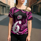 Sydney Sixers Cricket Cross Shoulder Shirt Australian Cricket Mascot - Modern Indigenous Style