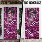 Sydney Sixers Cricket Door Cover Australian Cricket Mascot - Modern Indigenous Style