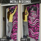 Sydney Sixers Cricket Door Cover Australian Cricket Mascot - Modern Indigenous Style