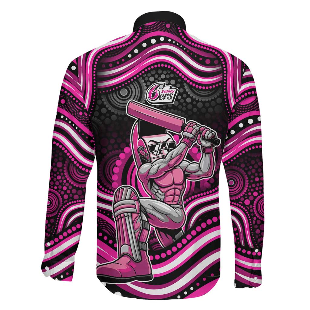 Sydney Sixers Cricket Family Matching Off Shoulder Maxi Dress and Hawaiian Shirt Australian Cricket Mascot - Modern Indigenous Style