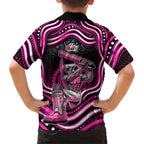 Sydney Sixers Cricket Family Matching Summer Maxi Dress and Hawaiian Shirt Australian Cricket Mascot - Modern Indigenous Style