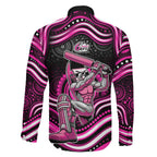Sydney Sixers Cricket Family Matching Summer Maxi Dress and Hawaiian Shirt Australian Cricket Mascot - Modern Indigenous Style