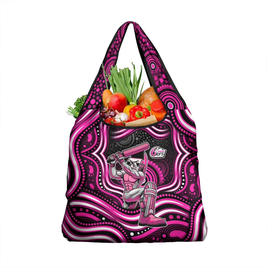 Sydney Sixers Cricket Grocery Bag Australian Cricket Mascot - Modern Indigenous Style