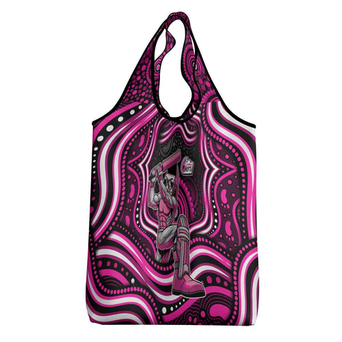Sydney Sixers Cricket Grocery Bag Australian Cricket Mascot - Modern Indigenous Style
