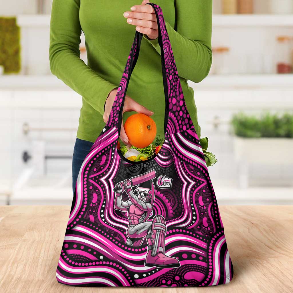 Sydney Sixers Cricket Grocery Bag Australian Cricket Mascot - Modern Indigenous Style