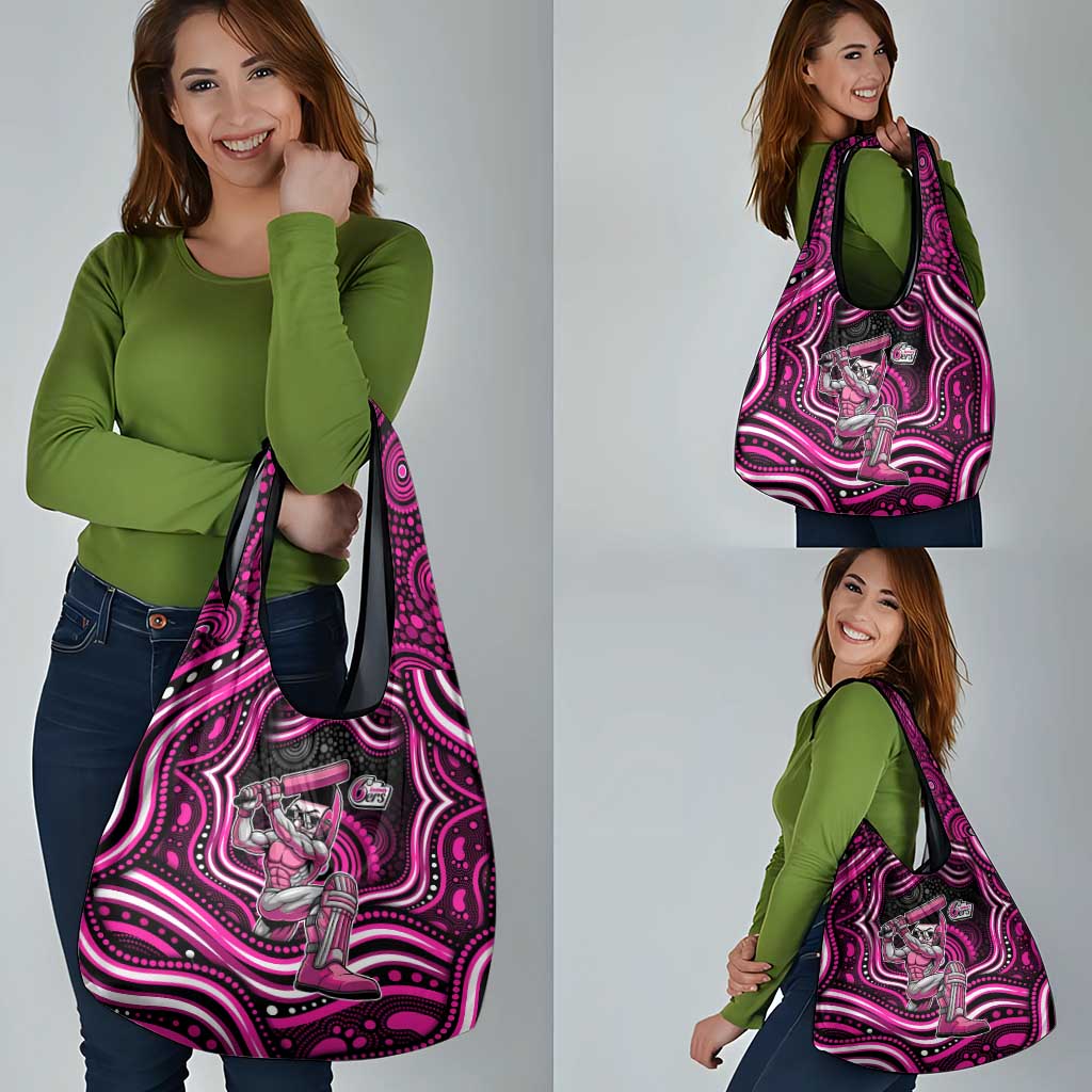 Sydney Sixers Cricket Grocery Bag Australian Cricket Mascot - Modern Indigenous Style