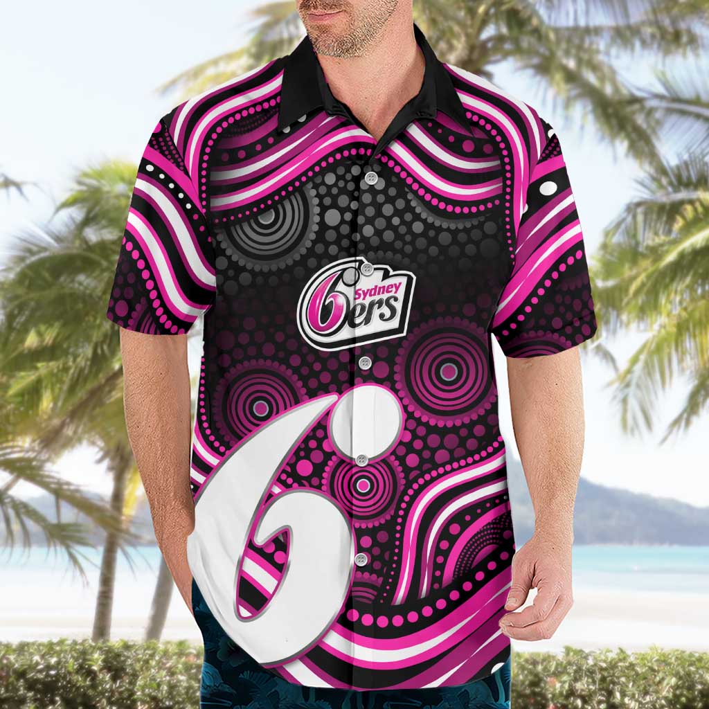 Sydney Sixers Cricket Hawaiian Shirt Australian Cricket Mascot - Modern Indigenous Style