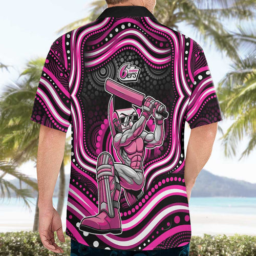 Sydney Sixers Cricket Hawaiian Shirt Australian Cricket Mascot - Modern Indigenous Style