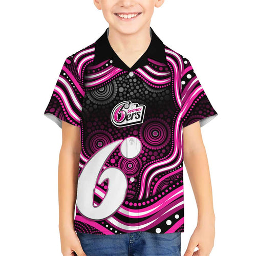 Sydney Sixers Cricket Hawaiian Shirt Australian Cricket Mascot - Modern Indigenous Style