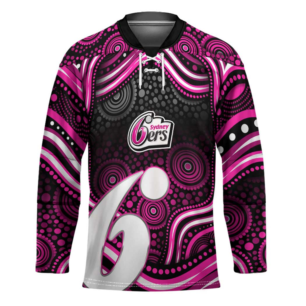 Sydney Sixers Cricket Hockey Jersey Australian Cricket Mascot - Modern Indigenous Style