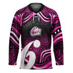 Sydney Sixers Cricket Hockey Jersey Australian Cricket Mascot - Modern Indigenous Style