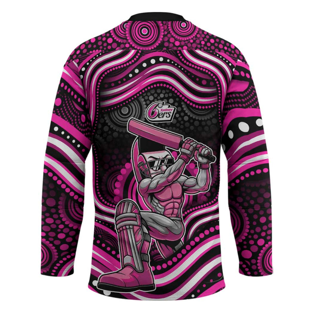 Sydney Sixers Cricket Hockey Jersey Australian Cricket Mascot - Modern Indigenous Style