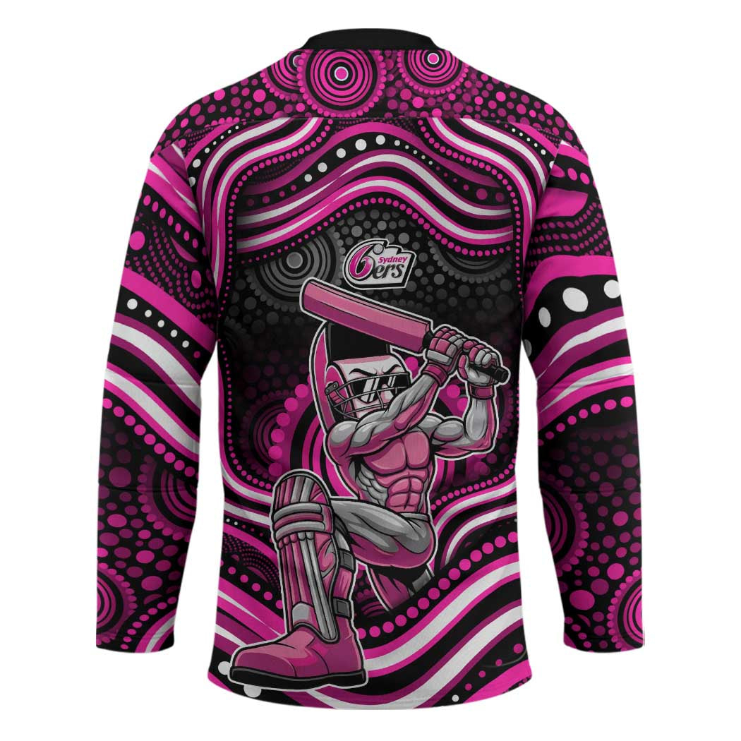 Sydney Sixers Cricket Hockey Jersey Australian Cricket Mascot - Modern Indigenous Style