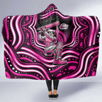 Sydney Sixers Cricket Hooded Blanket Australian Cricket Mascot - Modern Indigenous Style