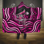 Sydney Sixers Cricket Hooded Blanket Australian Cricket Mascot - Modern Indigenous Style