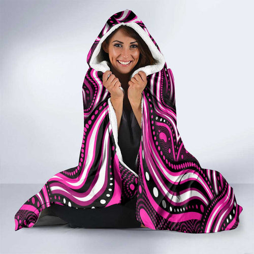 Sydney Sixers Cricket Hooded Blanket Australian Cricket Mascot - Modern Indigenous Style