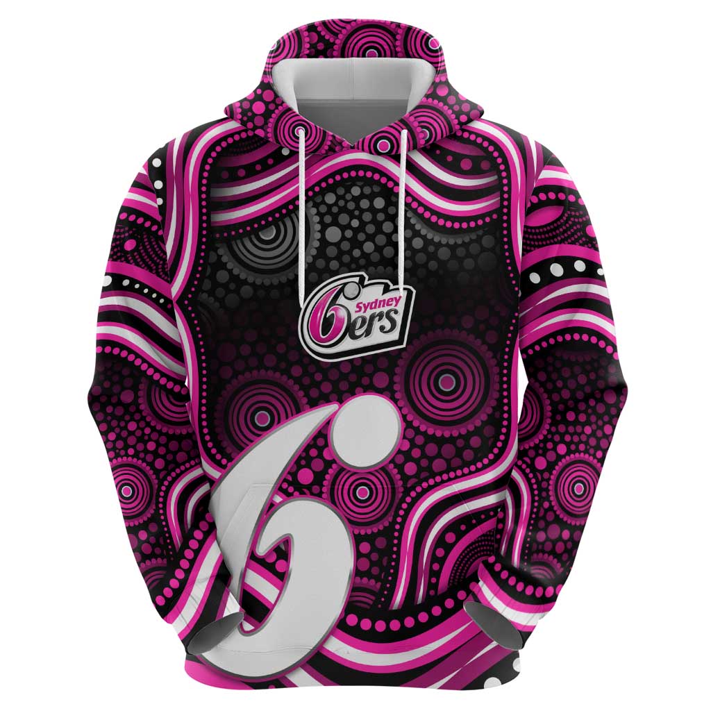 Sydney Sixers Cricket Hoodie Australian Cricket Mascot - Modern Indigenous Style