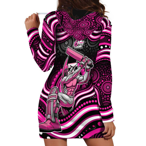 Sydney Sixers Cricket Hoodie Dress Australian Cricket Mascot - Modern Indigenous Style