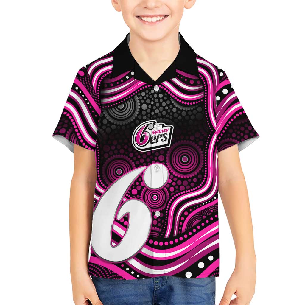 Sydney Sixers Cricket Kid Hawaiian Shirt Australian Cricket Mascot - Modern Indigenous Style