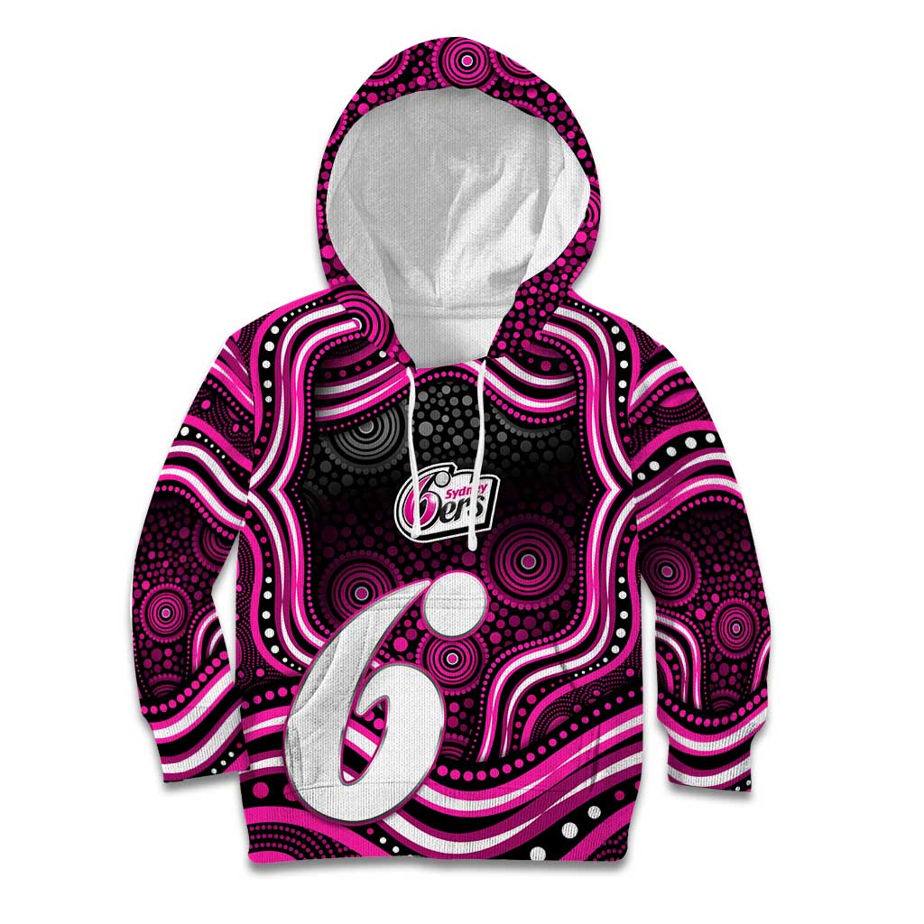 Sydney Sixers Cricket Kid Hoodie Australian Cricket Mascot - Modern Indigenous Style