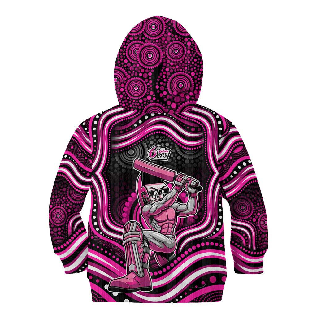 Sydney Sixers Cricket Kid Hoodie Australian Cricket Mascot - Modern Indigenous Style