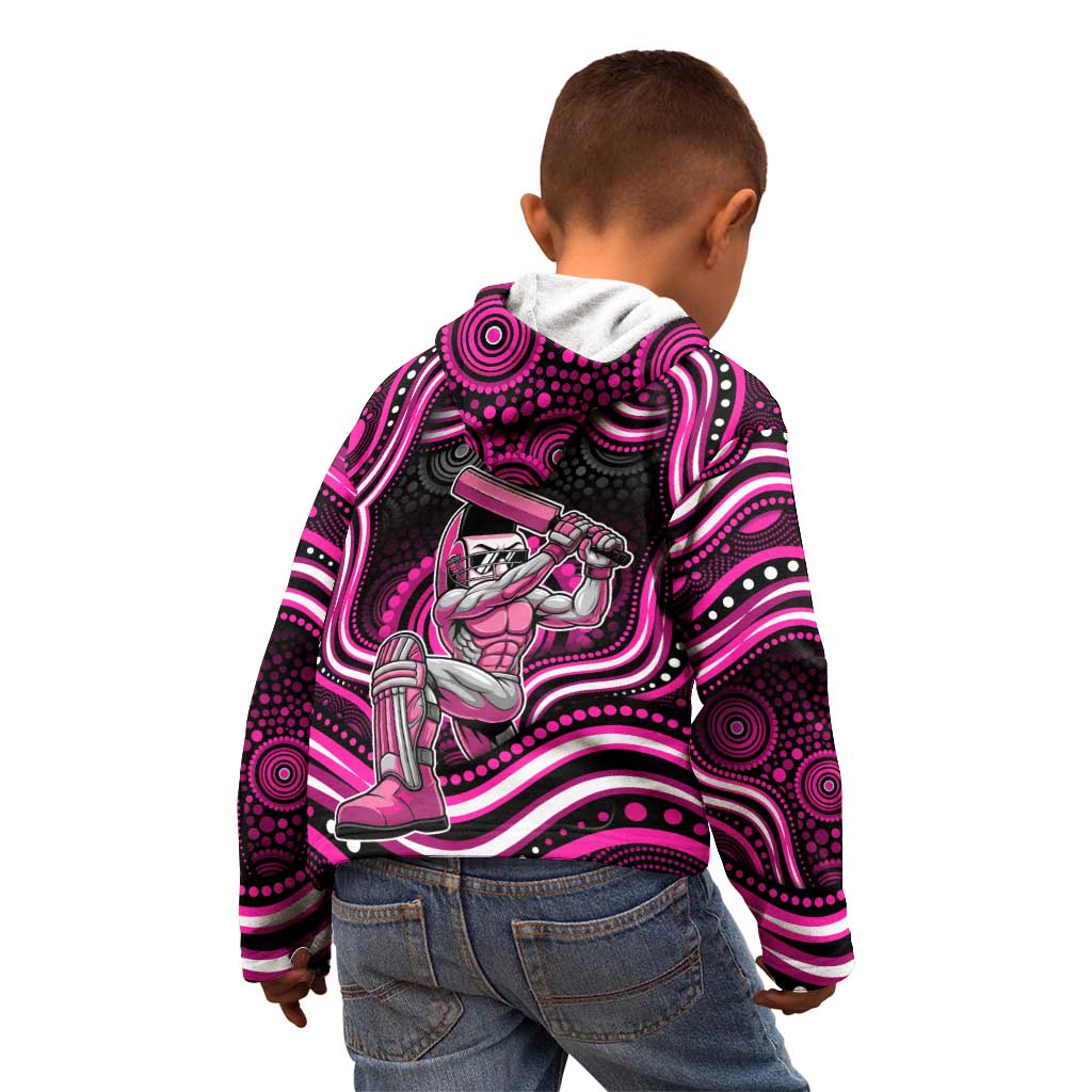 Sydney Sixers Cricket Kid Hoodie Australian Cricket Mascot - Modern Indigenous Style