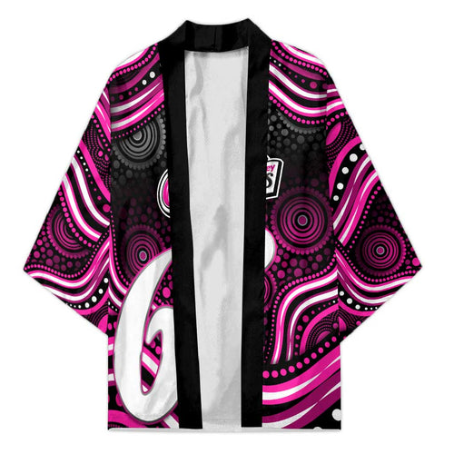 Sydney Sixers Cricket Kimono Australian Cricket Mascot - Modern Indigenous Style
