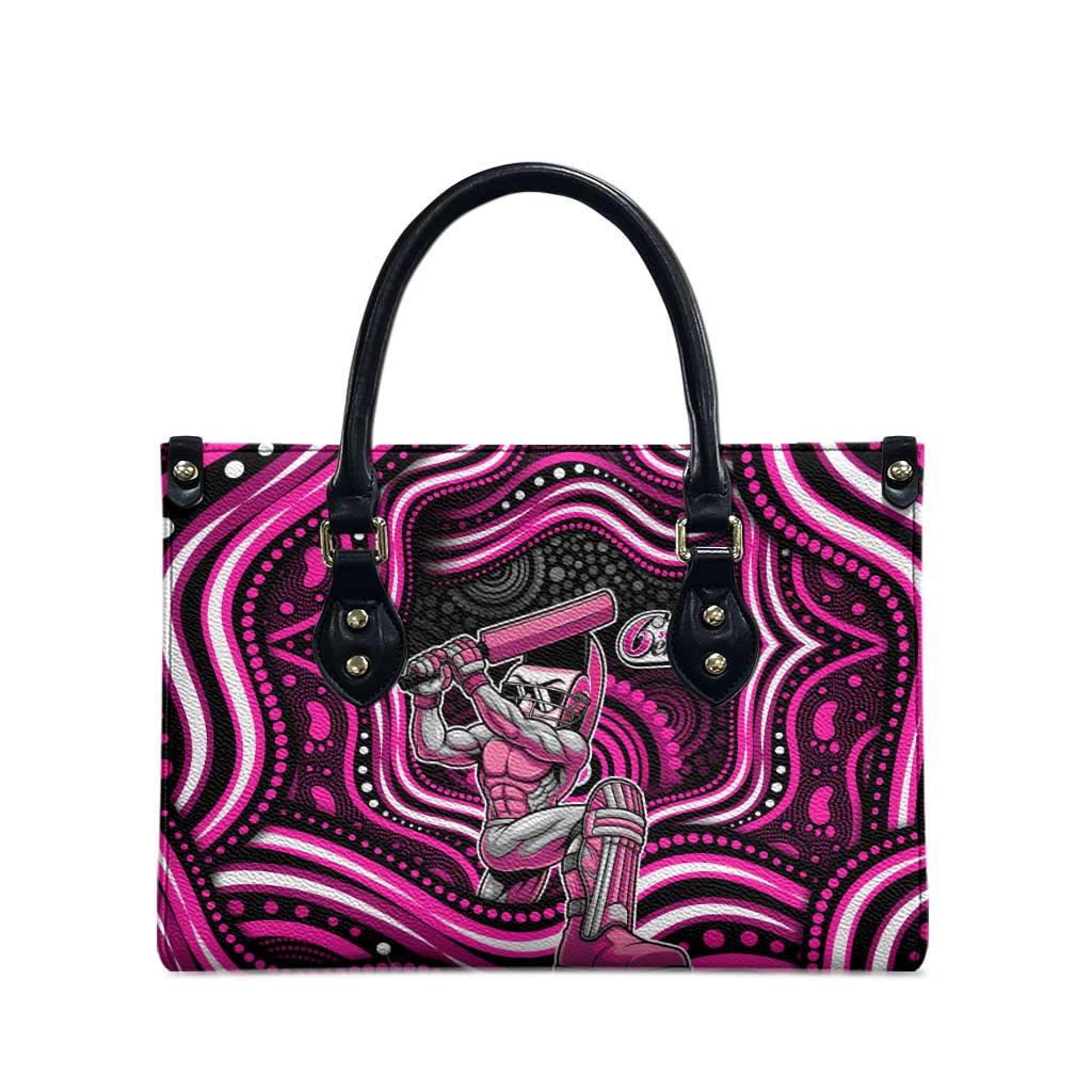 Sydney Sixers Cricket Leather Bag Australian Cricket Mascot - Modern Indigenous Style