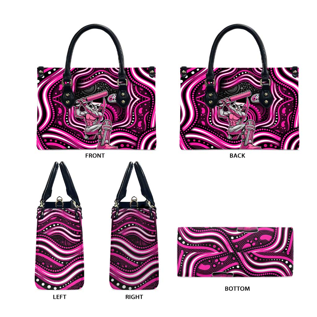 Sydney Sixers Cricket Leather Bag Australian Cricket Mascot - Modern Indigenous Style