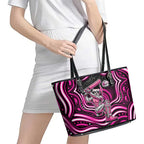 Sydney Sixers Cricket Leather Tote Bag Australian Cricket Mascot - Modern Indigenous Style