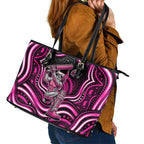 Sydney Sixers Cricket Leather Tote Bag Australian Cricket Mascot - Modern Indigenous Style