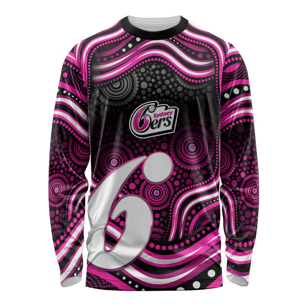 Sydney Sixers Cricket Long Sleeve Shirt Australian Cricket Mascot - Modern Indigenous Style