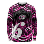Sydney Sixers Cricket Long Sleeve Shirt Australian Cricket Mascot - Modern Indigenous Style
