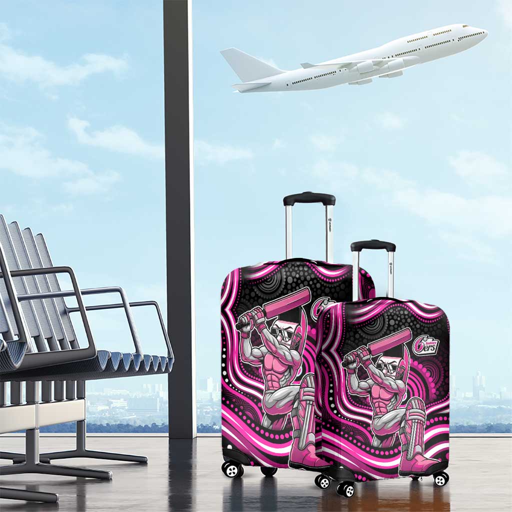 Sydney Sixers Cricket Luggage Cover Australian Cricket Mascot - Modern Indigenous Style