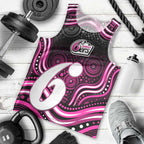 Sydney Sixers Cricket Men Tank Top Australian Cricket Mascot - Modern Indigenous Style