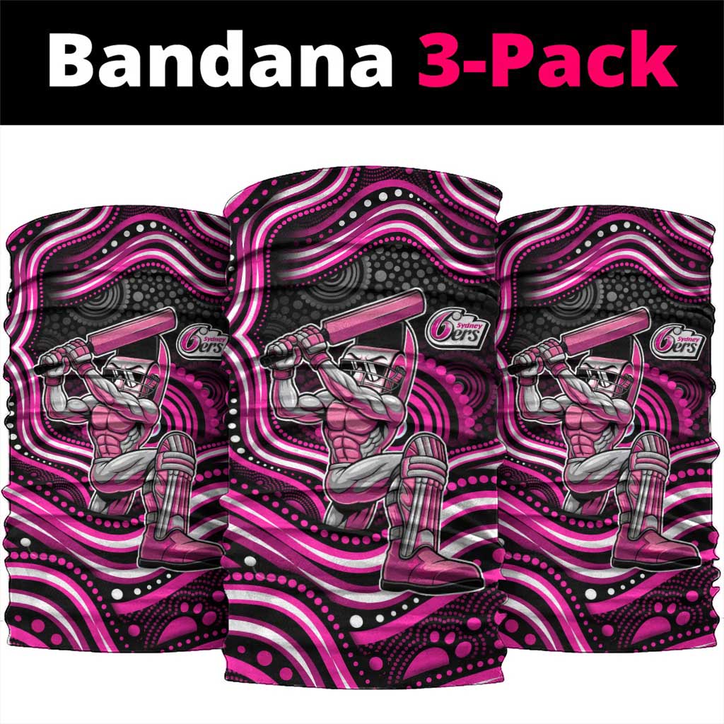 Sydney Sixers Cricket Neck Gaiter Australian Cricket Mascot - Modern Indigenous Style