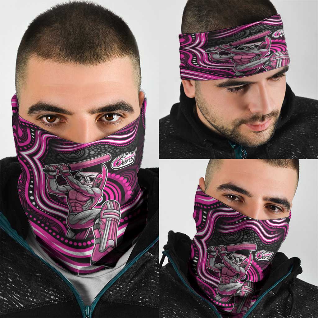 Sydney Sixers Cricket Neck Gaiter Australian Cricket Mascot - Modern Indigenous Style
