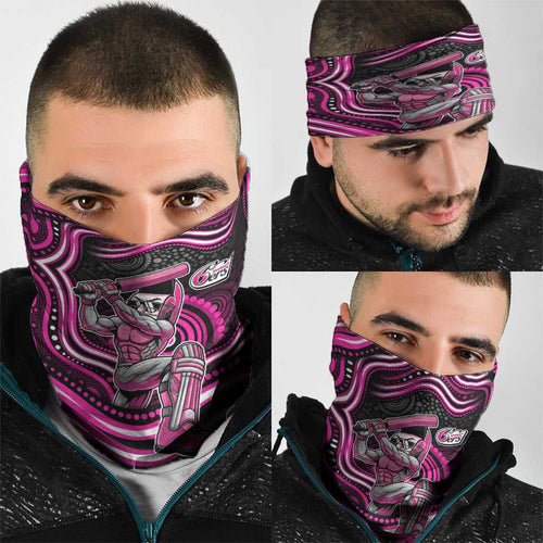 Sydney Sixers Cricket Neck Gaiter Australian Cricket Mascot - Modern Indigenous Style