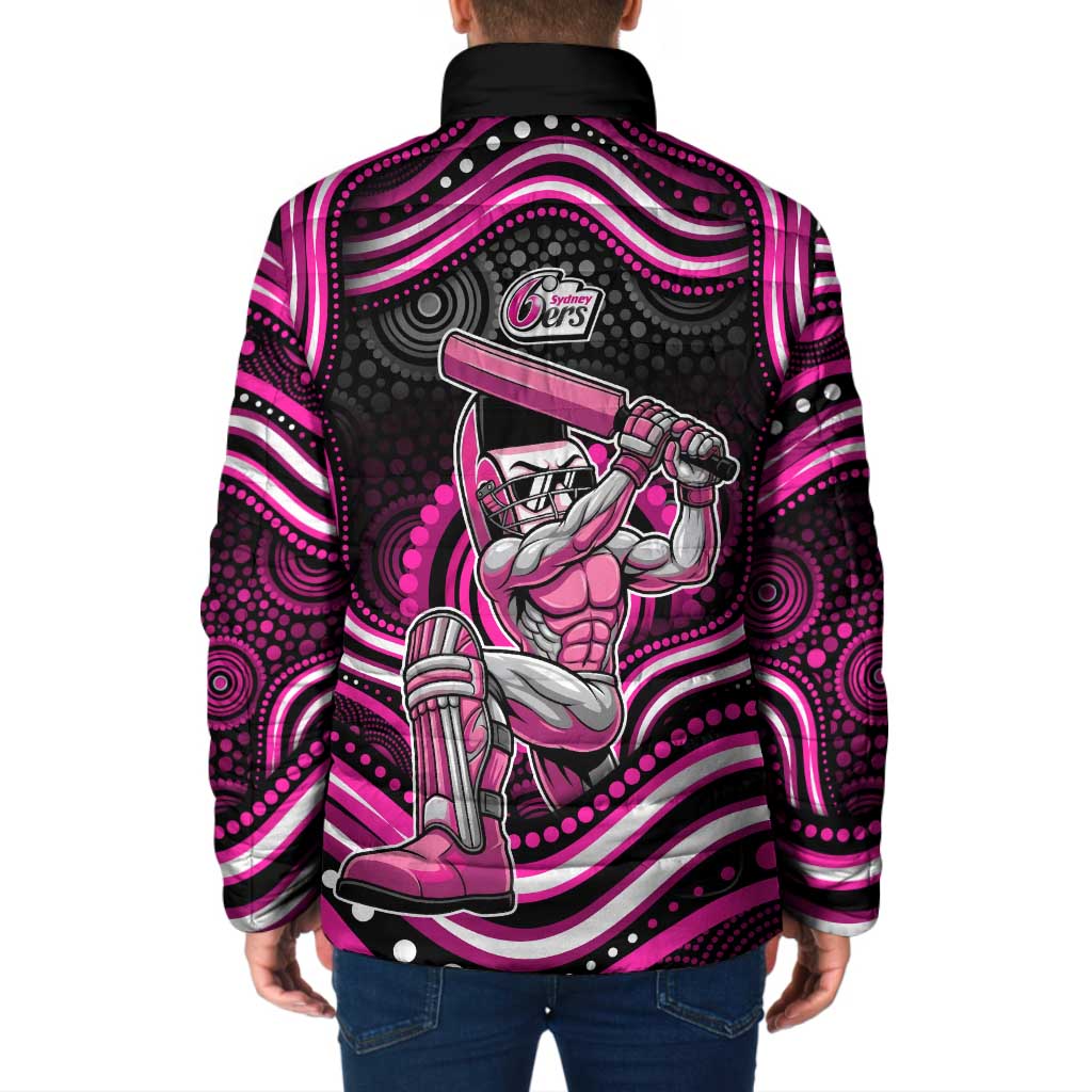 Sydney Sixers Cricket Padded Jacket Australian Cricket Mascot - Modern Indigenous Style