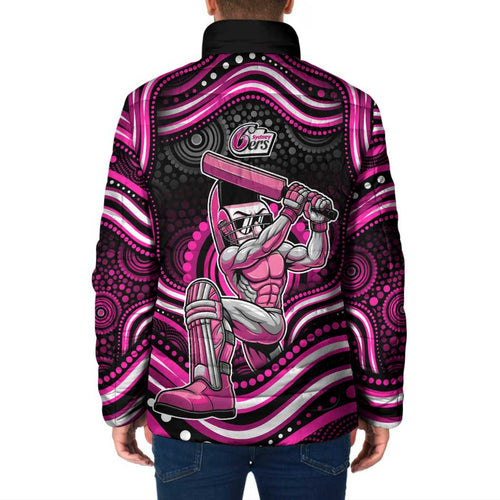 Sydney Sixers Cricket Padded Jacket Australian Cricket Mascot - Modern Indigenous Style