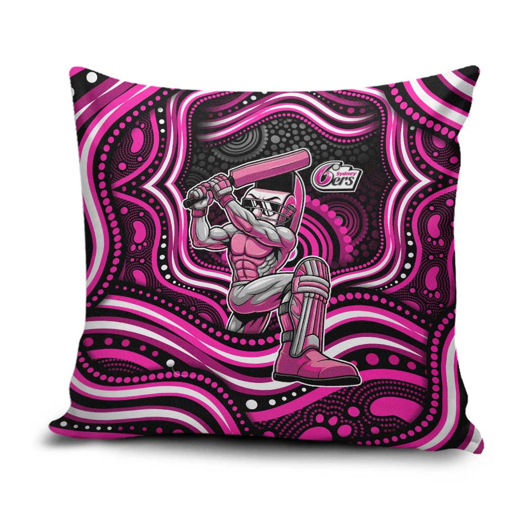 Sydney Sixers Cricket Pillow Cover Australian Cricket Mascot - Modern Indigenous Style