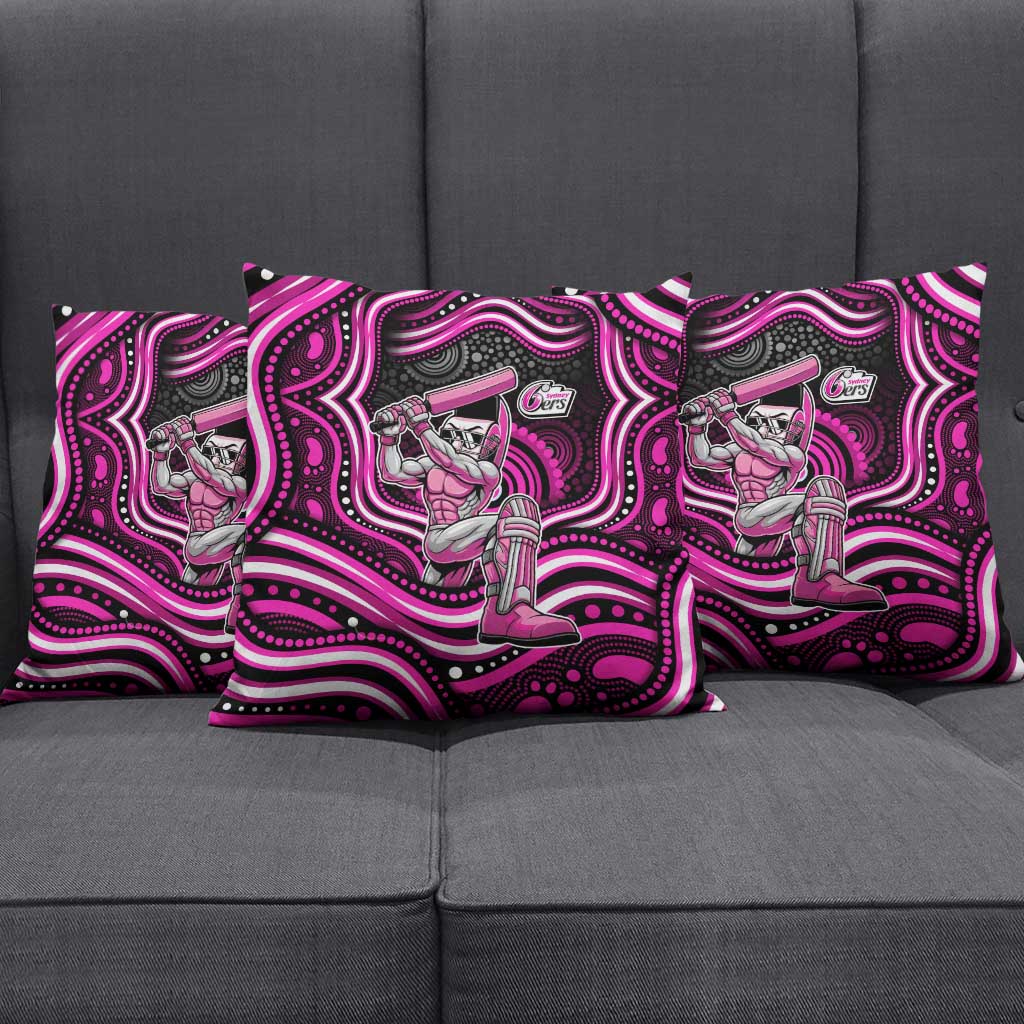 Sydney Sixers Cricket Pillow Cover Australian Cricket Mascot - Modern Indigenous Style